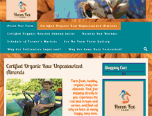 Tablet Screenshot of heronfoxfarm.com